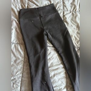Thick Fleece Black Flared Leggings
